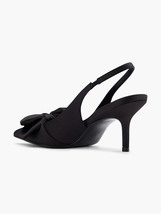 molo slingback podpatky Černá deichmann