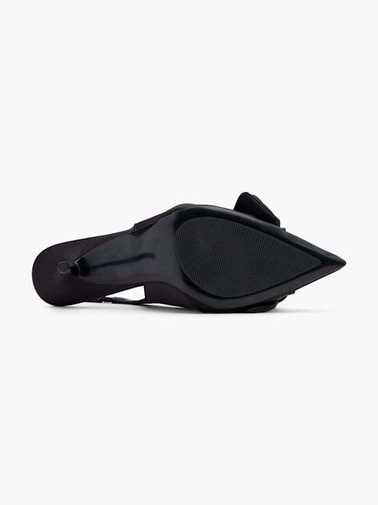 molo slingback podpatky Černá deichmann