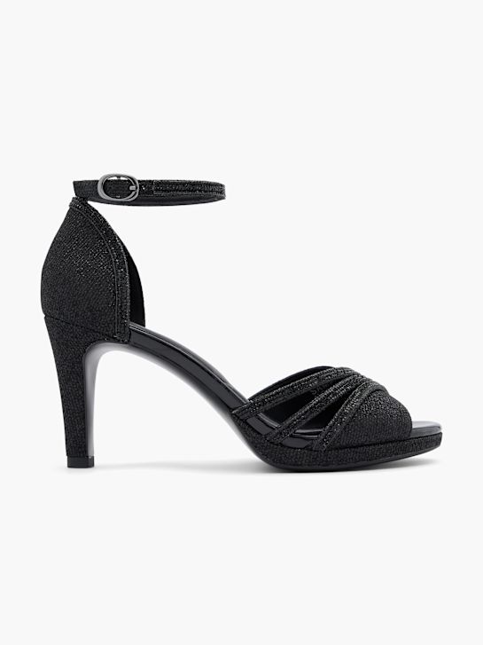 graceland slingback podpatky Černá deichmann