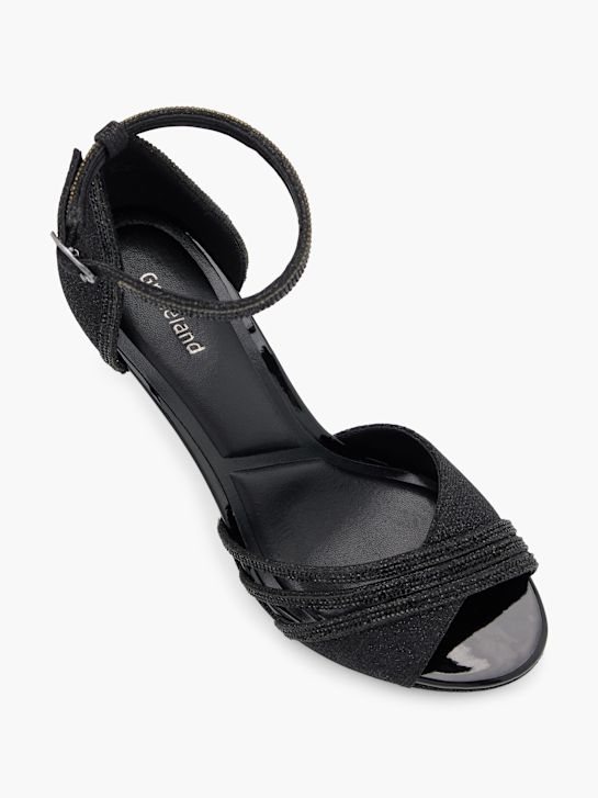 graceland slingback podpatky Černá deichmann
