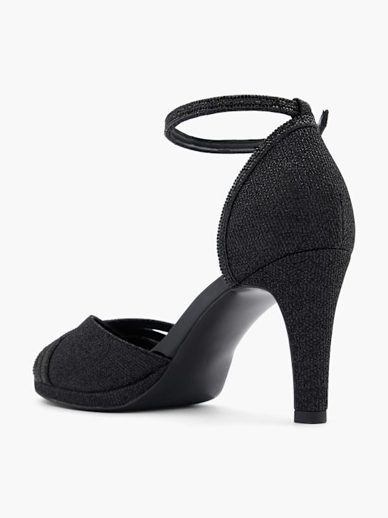 graceland slingback podpatky Černá deichmann