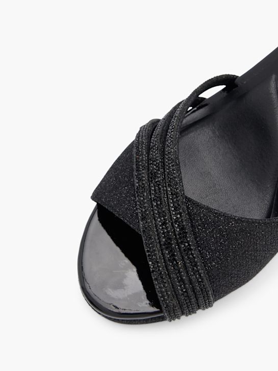 graceland slingback podpatky Černá deichmann