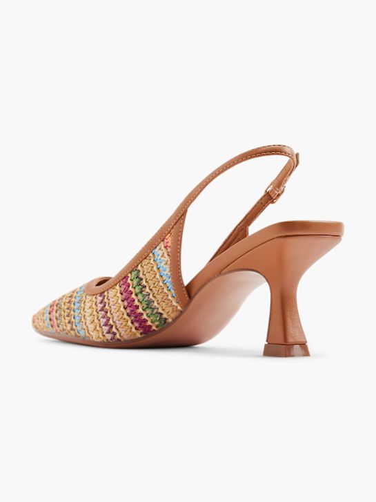 molo slingback podpatky hnědá deichmann