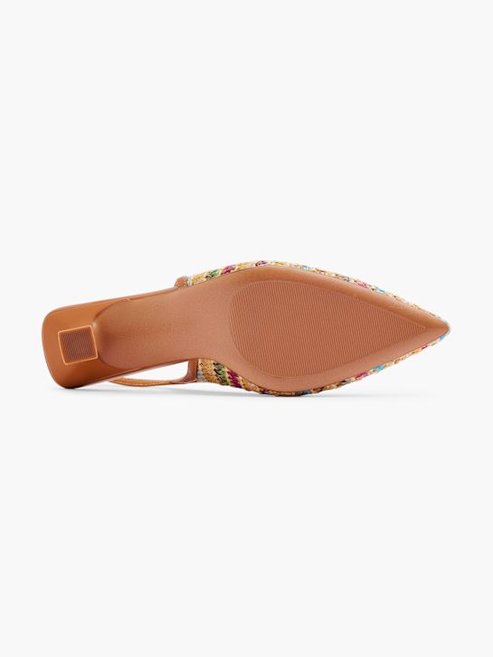 molo slingback podpatky hnědá deichmann