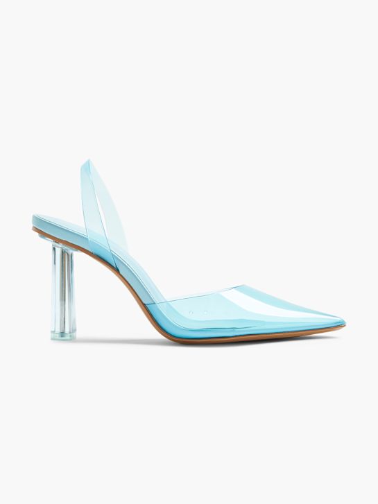molo slingback podpatky modrá deichmann