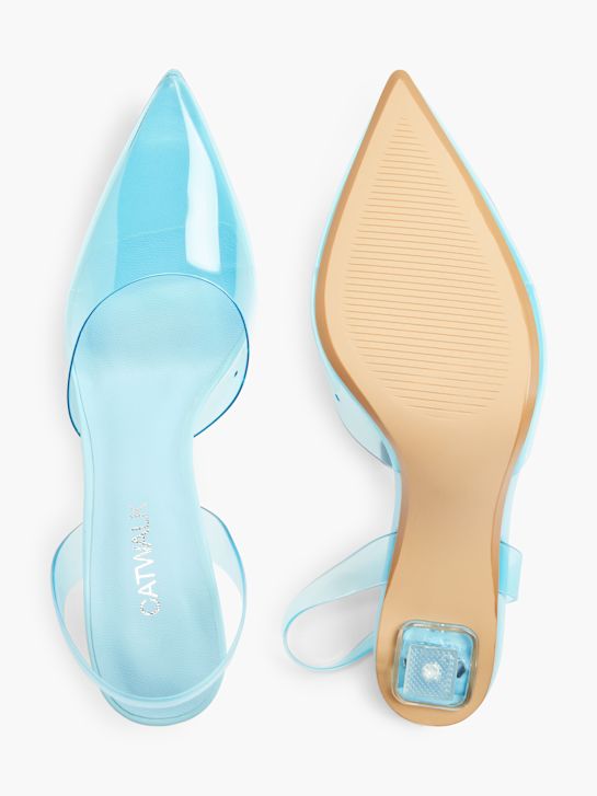 molo slingback podpatky modrá deichmann