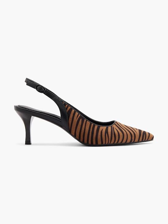 molo slingback podpatky hnědá deichmann