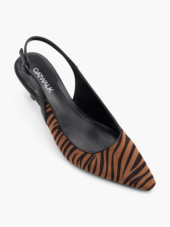 molo slingback podpatky hnědá deichmann
