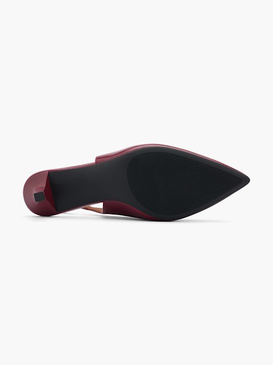 molo slingback podpatky Červené deichmann