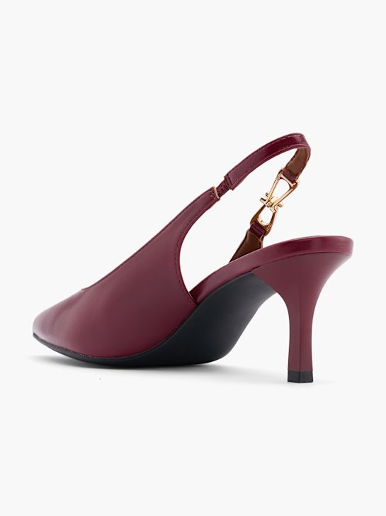 molo slingback podpatky Červené deichmann