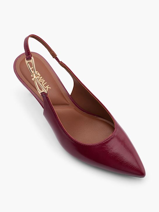 molo slingback podpatky Červené deichmann