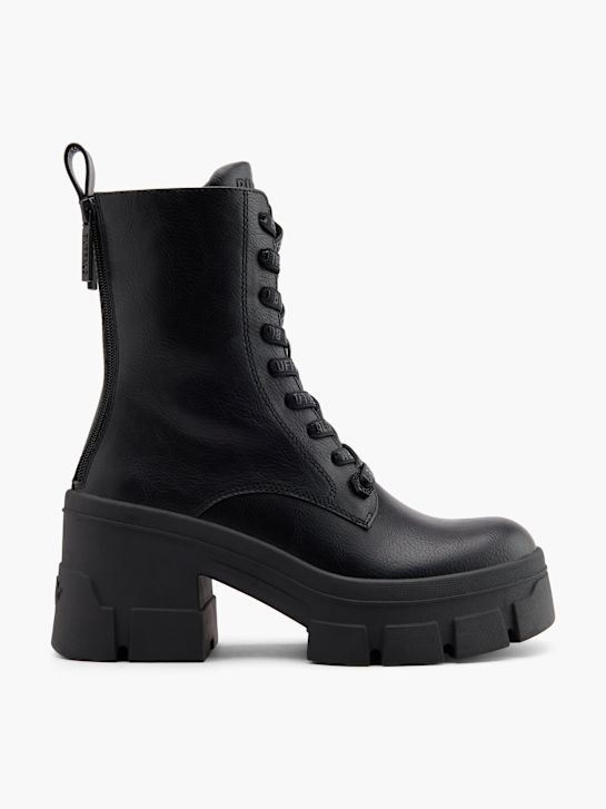 buffalo Šněrovací kotníkové boty Černé deichmann