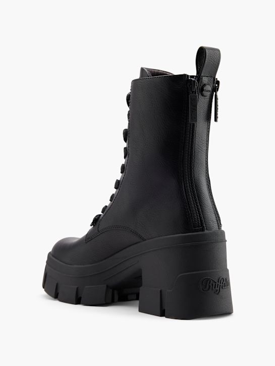 buffalo Šněrovací kotníkové boty Černé deichmann