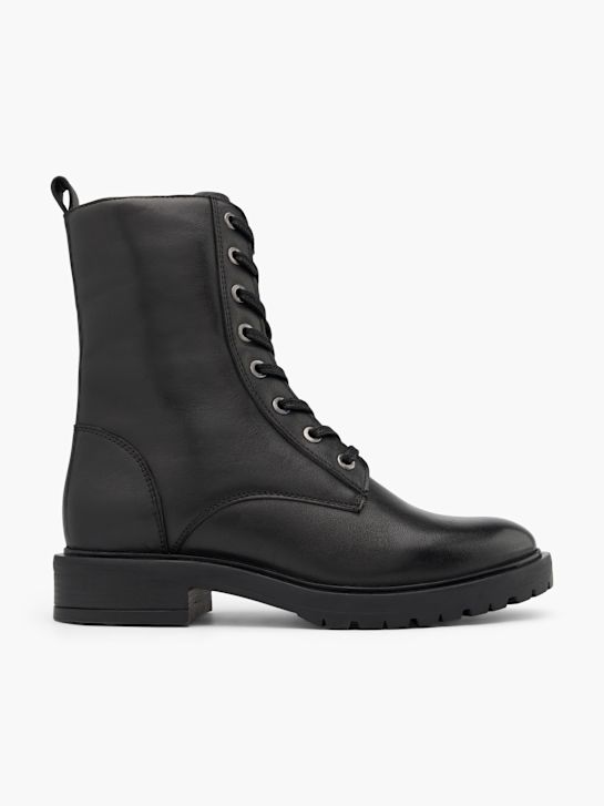 5th avenue Šněrovací kotníkové boty Černé deichmann