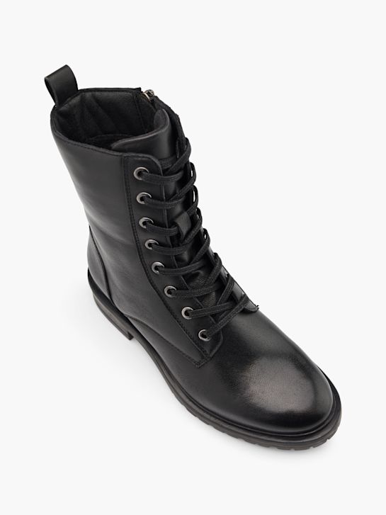 5th avenue Šněrovací kotníkové boty Černé deichmann