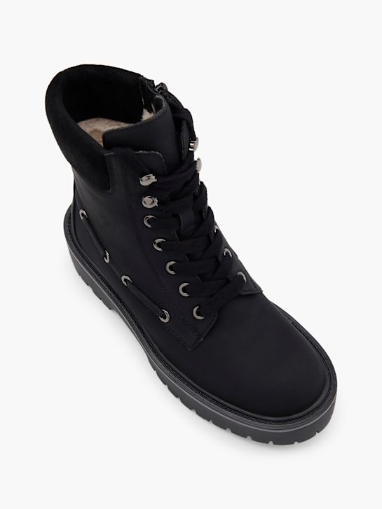 molo krajka-up boot Černá deichmann