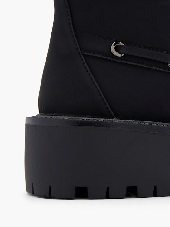 molo krajka-up boot Černá deichmann