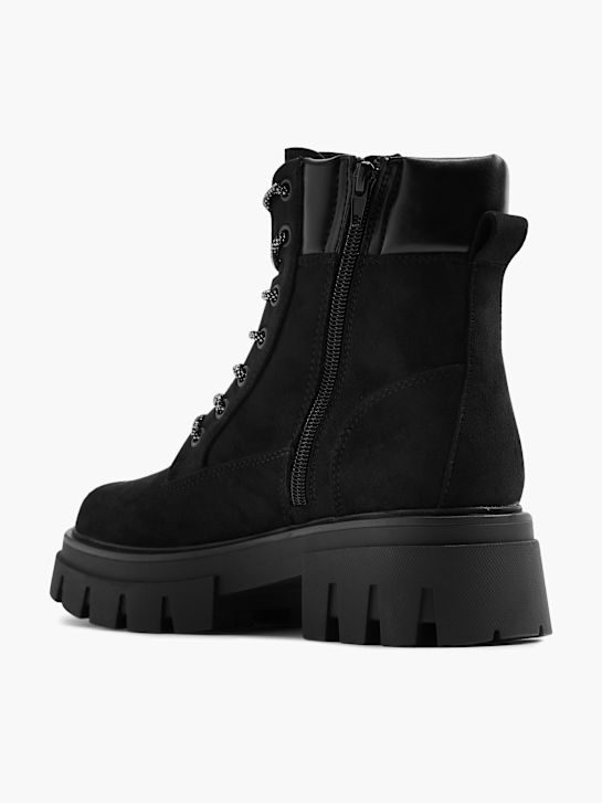molo krajka-up boot Černá deichmann