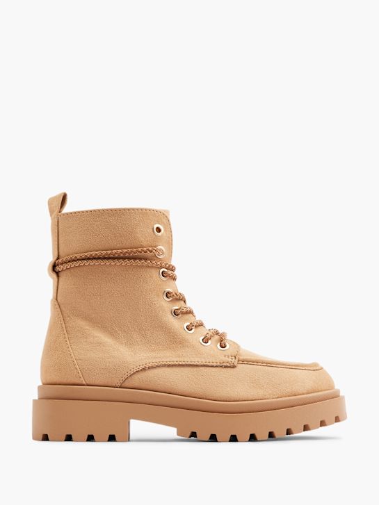 graceland krajka-up boot hnědá deichmann
