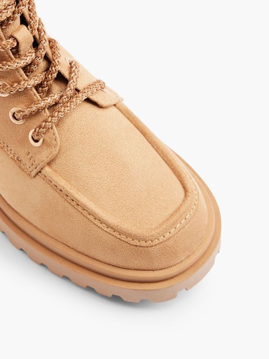 graceland krajka-up boot hnědá deichmann