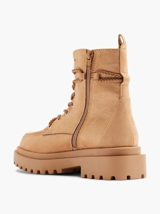 graceland krajka-up boot hnědá deichmann