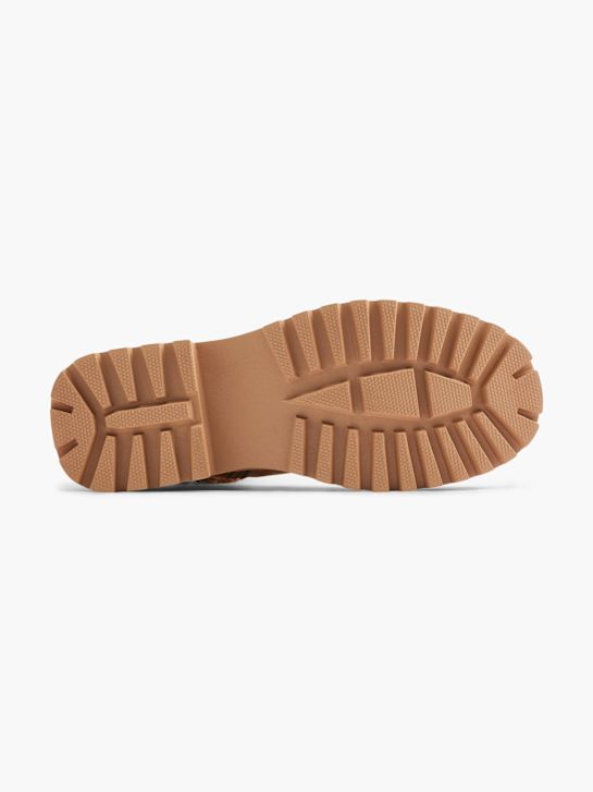 graceland krajka-up boot hnědá deichmann