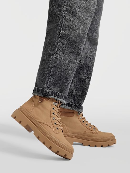 lavice krajka-up boot beige deichmann