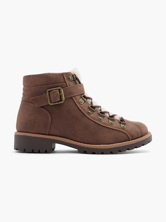 graceland krajka-up boot hnědá deichmann