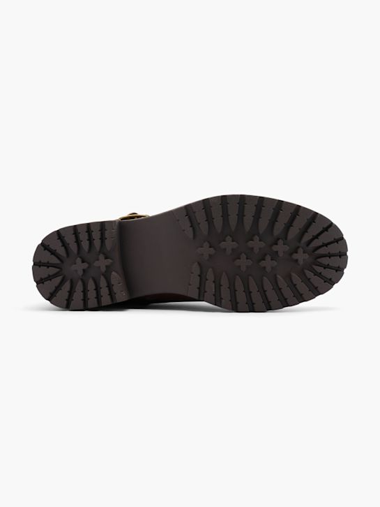 graceland krajka-up boot hnědá deichmann
