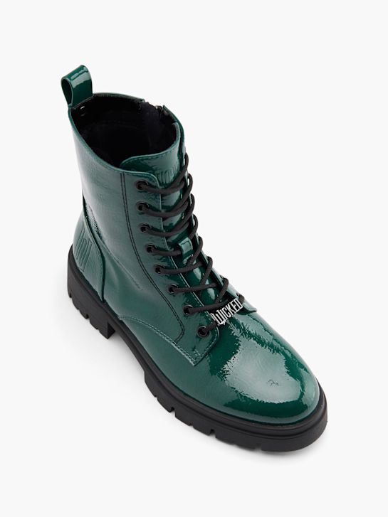 zlá krajka-up boot zelená deichmann