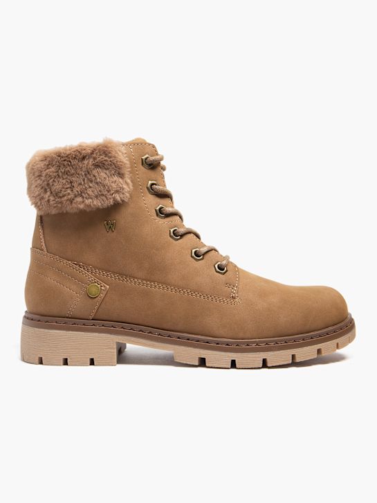 wrangler krajka-up boot hnědá deichmann