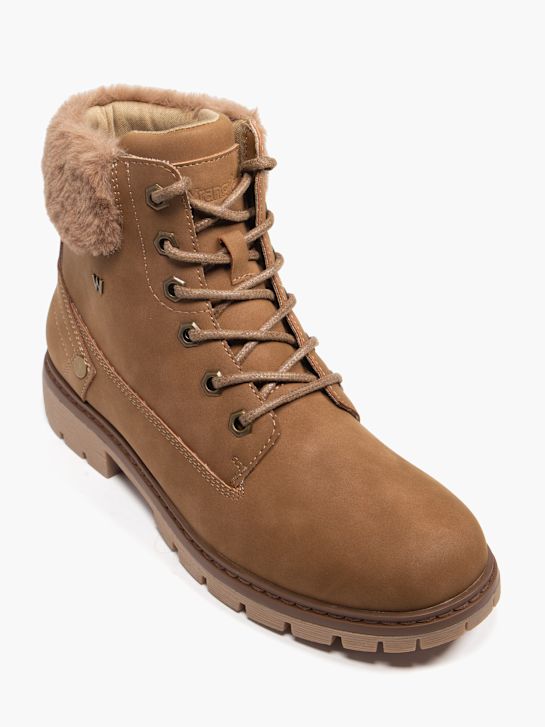wrangler krajka-up boot hnědá deichmann