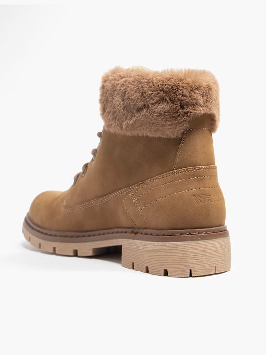 wrangler krajka-up boot hnědá deichmann