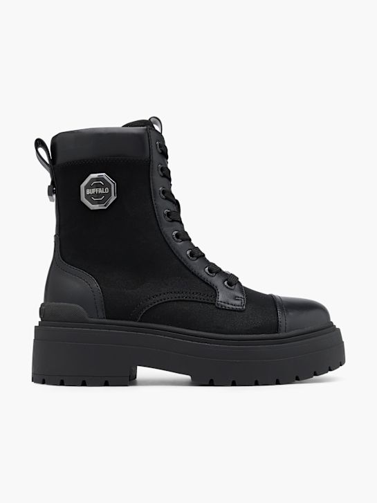 buffalo krajka-up boot Černá deichmann