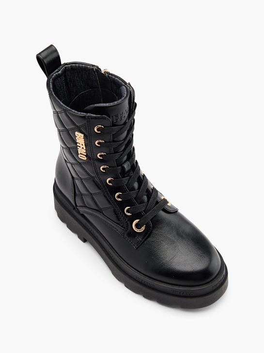 buffalo krajka-up boot Černá deichmann