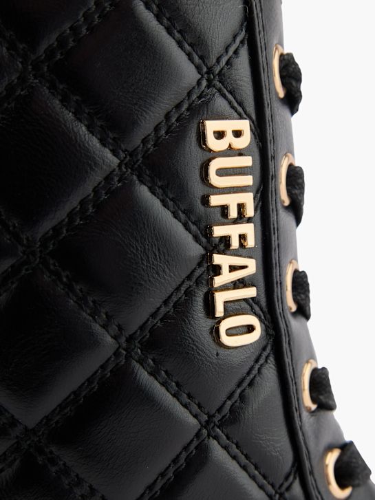 buffalo krajka-up boot Černá deichmann