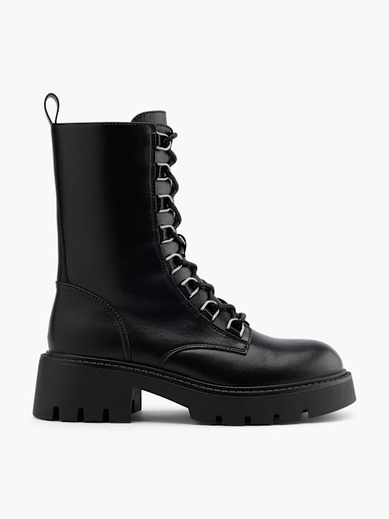 molo krajka-up boot Černá deichmann