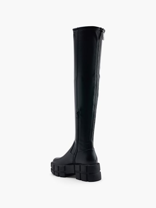 buffalo overknee boot Černá deichmann