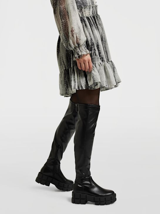 buffalo overknee boot Černá deichmann