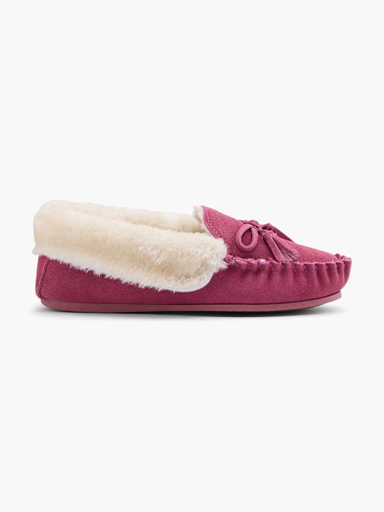 hush puppies plyšové papuče růžové deichmann