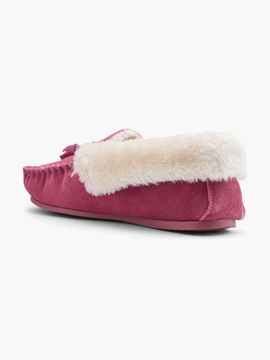 hush puppies plyšové papuče růžové deichmann