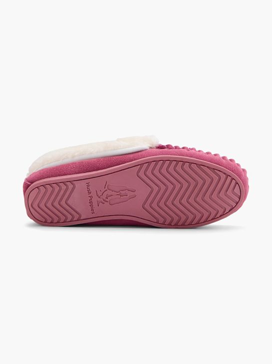 hush puppies plyšové papuče růžové deichmann