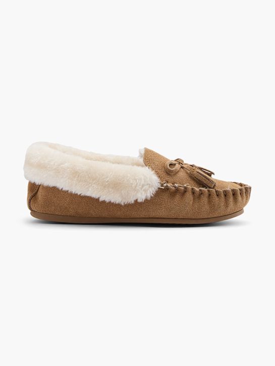 hush puppies plyšové papuče béžové deichmann