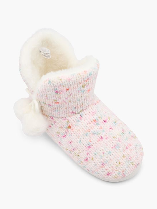 casa mia plyšové papuče růžové deichmann