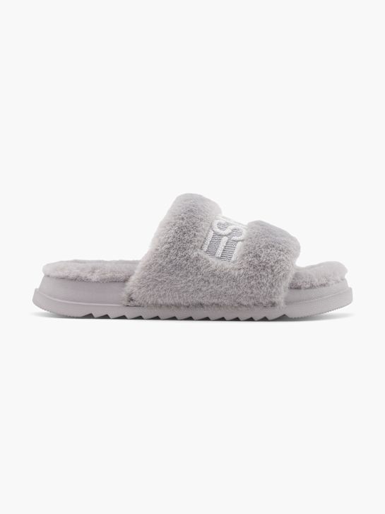 esprit plyšové papuče Šedá deichmann