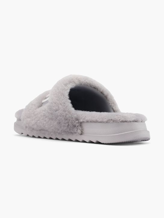 esprit plyšové papuče Šedá deichmann
