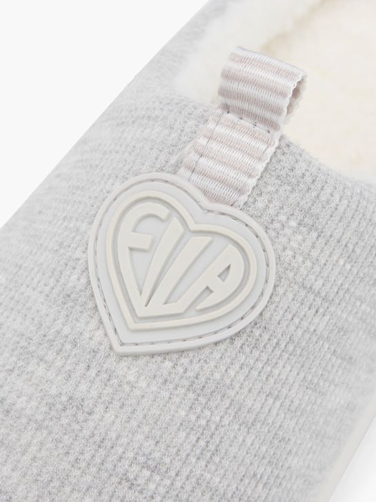 fila plyšové papuče Šedá deichmann