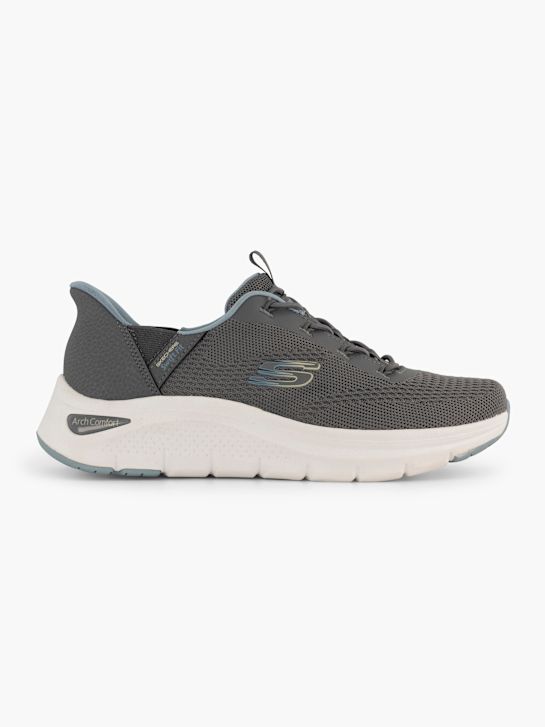 skechers arch pohodlÍ a swift fit slip-on trenér Šedá deichmann