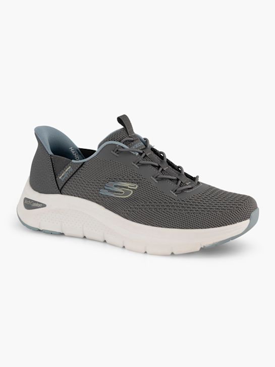 skechers arch pohodlÍ a swift fit slip-on trenér Šedá deichmann