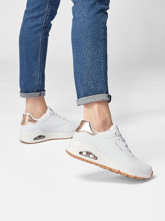 skechers uno - lesk pryČ slip-on trenér bílá deichmann